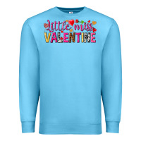 Ocean Blue little miss valentine Premium Sweatshirt - NancyCooperArtShop