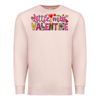 Pale Pink little miss valentine Premium Sweatshirt - NancyCooperArtShop