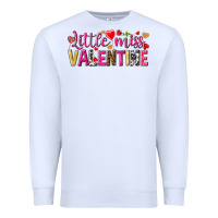 White little miss valentine Premium Sweatshirt - NancyCooperArtShop