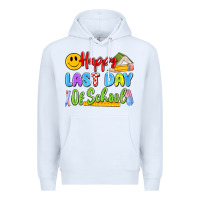 White happy last day of school Premium Hoodie - Artiststas