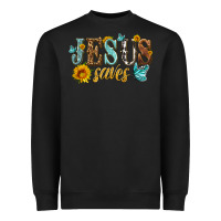 Black jesus saves Heavyweight Sweatshirt - HRA Design Shop