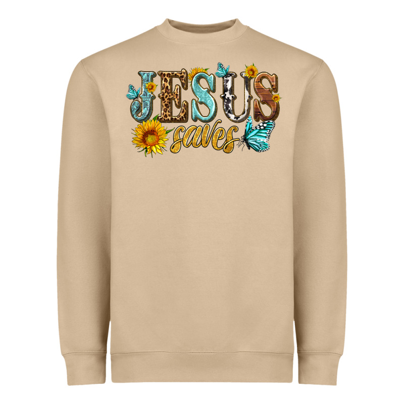 Jesus Saves Heavyweight Sweatshirt by HRA Design Shop | Teevron