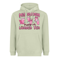Matcha my sleigh runs on loaded tea Heavyweight Hoodie - MaliasSmallBusiness