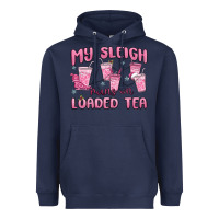 Navy my sleigh runs on loaded tea Heavyweight Hoodie - MaliasSmallBusiness