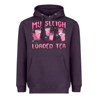 Plum my sleigh runs on loaded tea Heavyweight Hoodie - MaliasSmallBusiness