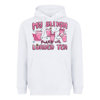 White my sleigh runs on loaded tea Heavyweight Hoodie - MaliasSmallBusiness