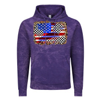 Cloud Purple race american flag Vintage Hoodie - Zillion Design Studio