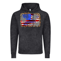 Vintage Black race american flag Vintage Hoodie - Zillion Design Studio