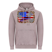 Vintage Zinc race american flag Vintage Hoodie - Zillion Design Studio