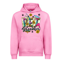 Fuchsia Pink Western Pet Groomer Urban Hoodie - texasbilliewilder