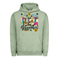 Pigment Oil Green Western Pet Groomer Urban Hoodie - texasbilliewilder