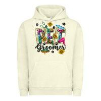 Pigment Pistachio Western Pet Groomer Urban Hoodie - texasbilliewilder