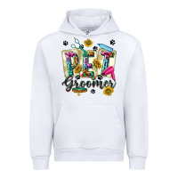 White Western Pet Groomer Urban Hoodie - texasbilliewilder