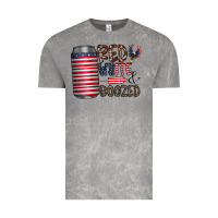 Cloud Rock red white  boozed Vintage Tee - CowhideDigitalArt