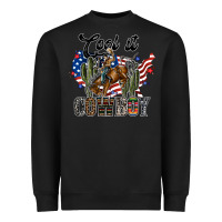 Black cool it cowboy Heavyweight Sweatshirt - SublimationCraftShop