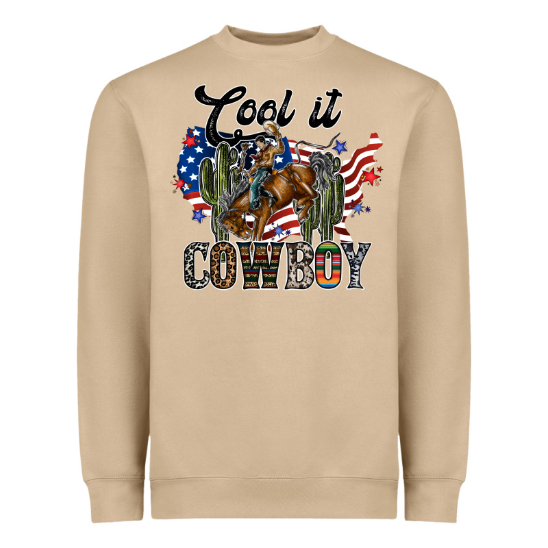 Cool It Cowboy Heavyweight Sweatshirt by SublimationCraftShop | Teevron