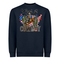 Navy cool it cowboy Heavyweight Sweatshirt - SublimationCraftShop
