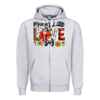 Heather Grey mama's little love bug Zipper Hoodie - LillyAllenDesigns