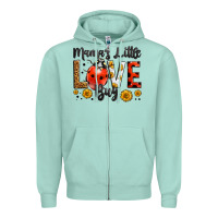 Seafoam mama's little love bug Zipper Hoodie - LillyAllenDesigns