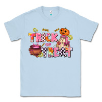 Dusty Blue trıck or treat Classic Tee - AdoDesignShop