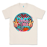 Natural race girl with leopard and peace hand Classic Tee - AdoDesignShop