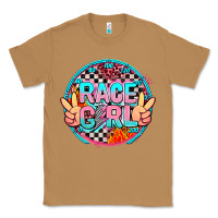 Toasted Coconut race girl with leopard and peace hand Classic Tee - AdoDesignShop
