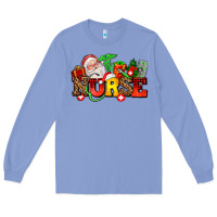 Colony Blue nurse with Christmas Long Sleeve Tee - AdoDesignShop