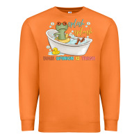 Carrot splash splash your opinion is trash Premium Sweatshirt - MaliasSmallBusiness