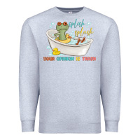 Heather Grey splash splash your opinion is trash Premium Sweatshirt - MaliasSmallBusiness