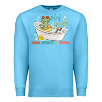 Ocean Blue splash splash your opinion is trash Premium Sweatshirt - MaliasSmallBusiness