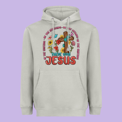 In The Waiting There Was Jesus Heavyweight Hoodie Designed By Maliassmallbusiness