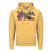 Vintage Mustard peace love racing Vintage Hoodie - Zillion Design Studio