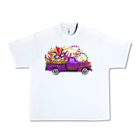 White mardi gras truck Urban Heavy Tee - FaDigitalArtStudio