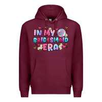 Burgundy in my bridesmaid era Premium Hoodie - Artiststas