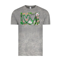Cloud Rock st.patricks love nurse Vintage Tee - RacoonDesign