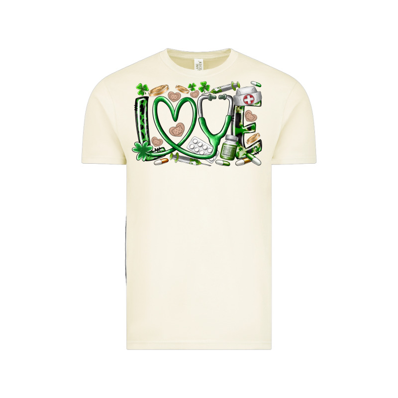 St.patricks Love Nurse Vintage Tee by RacoonDesign | Teevron