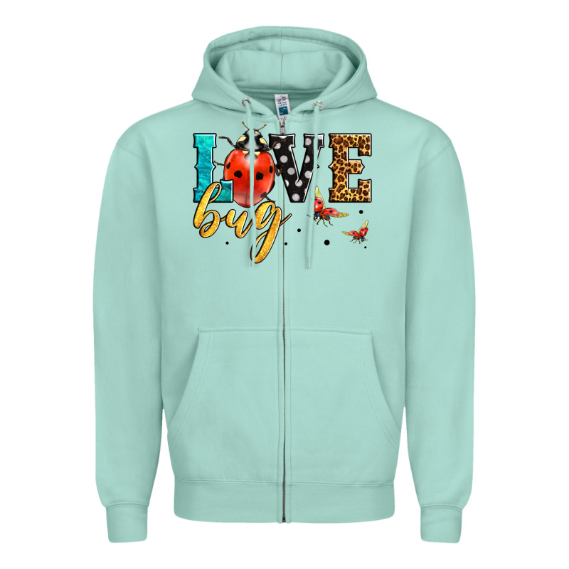 Love Bug Lady Bug Zipper Hoodie by LillyAllenDesigns | Teevron