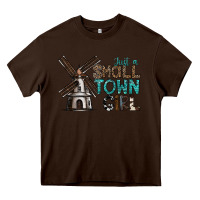 Chocolate Brown just a small town girl Heavy Core Tee - SublimationCraftShop