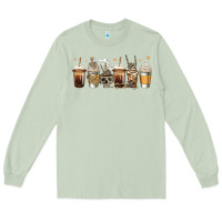 Matcha skeleton coffee cups Long Sleeve Tee - Jasminsmagicworld