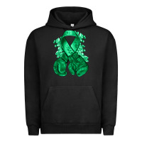 Pigment Black Emerald green ribbon Liver Cancer boxing gloves Urban Hoodie - NancyCooperArtShop