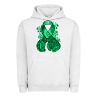 Pigment Lunar Rock Emerald green ribbon Liver Cancer boxing gloves Urban Hoodie - NancyCooperArtShop