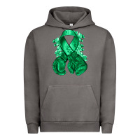 Pigment Tornado Emerald green ribbon Liver Cancer boxing gloves Urban Hoodie - NancyCooperArtShop