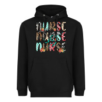 Black nurse nurse nurse Heavyweight Hoodie - NancyCooperArtShop