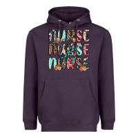Plum nurse nurse nurse Heavyweight Hoodie - NancyCooperArtShop