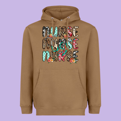 Nurse Nurse Nurse Heavyweight Hoodie Designed By Nancycooperartshop