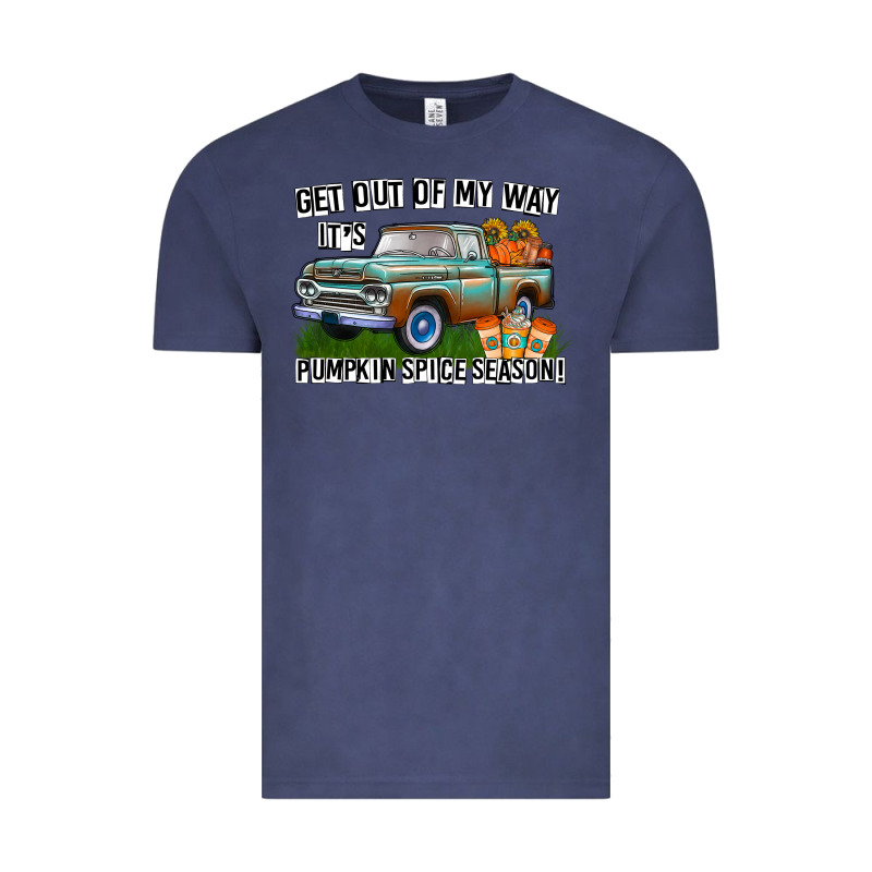 Get Out Of My Way It's Pumpkin Spice Season Vintage Tee by CowhideDigitalArt | Teevron