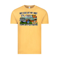 Vintage Mustard Get Out Of My Way It's Pumpkin Spice Season Vintage Tee - CowhideDigitalArt
