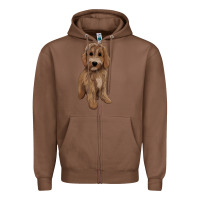 Chestnut maltipoo Zipper Hoodie - BarkalooDesign