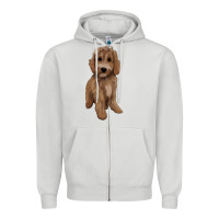 Dove Grey maltipoo Zipper Hoodie - BarkalooDesign