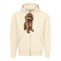 Sandshell maltipoo Zipper Hoodie - BarkalooDesign